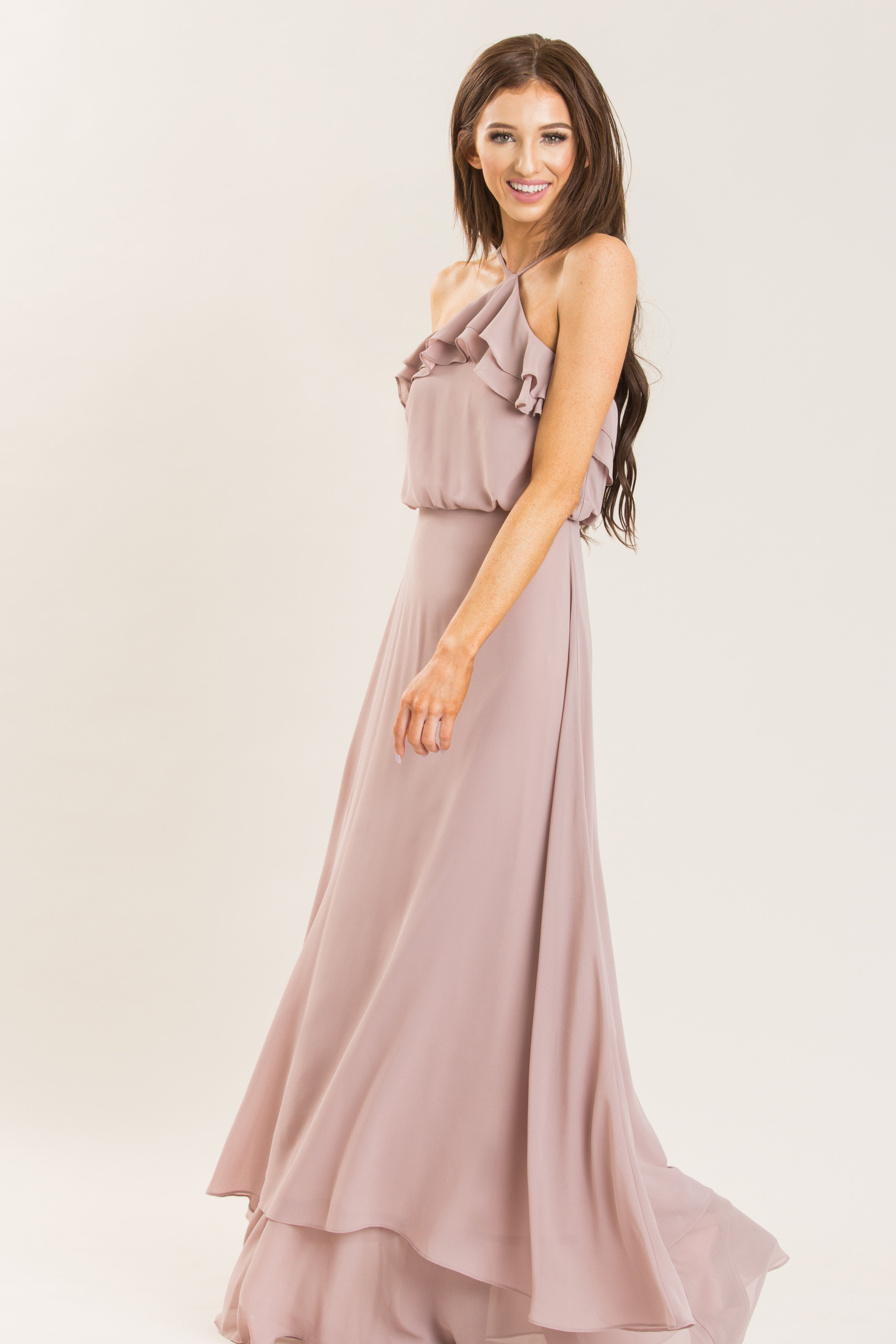 Lily Dress-Taupe