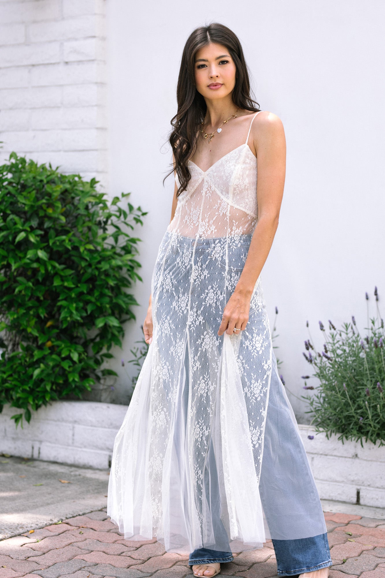 maternity maxi dress white PinkBlush Lace Overlay Fully ruched White Maternity Dresses | Nordstrom