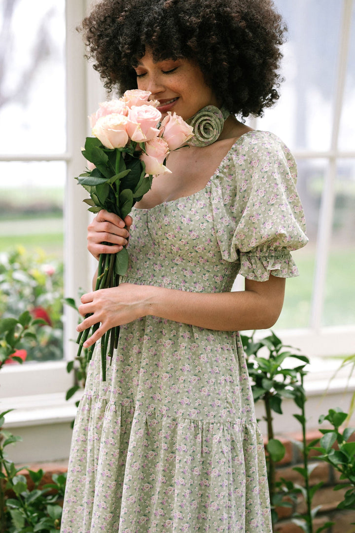 Roseanne Floral Tiered Dress