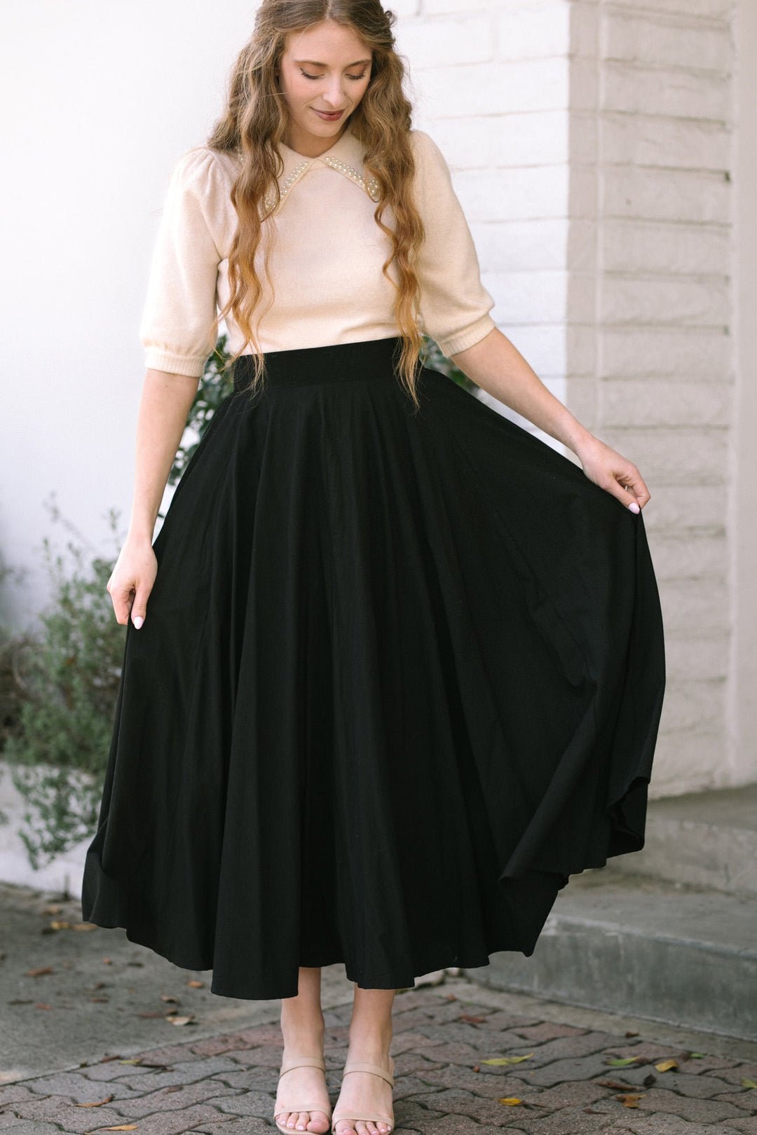 Joelle Solid Maxi Skirt