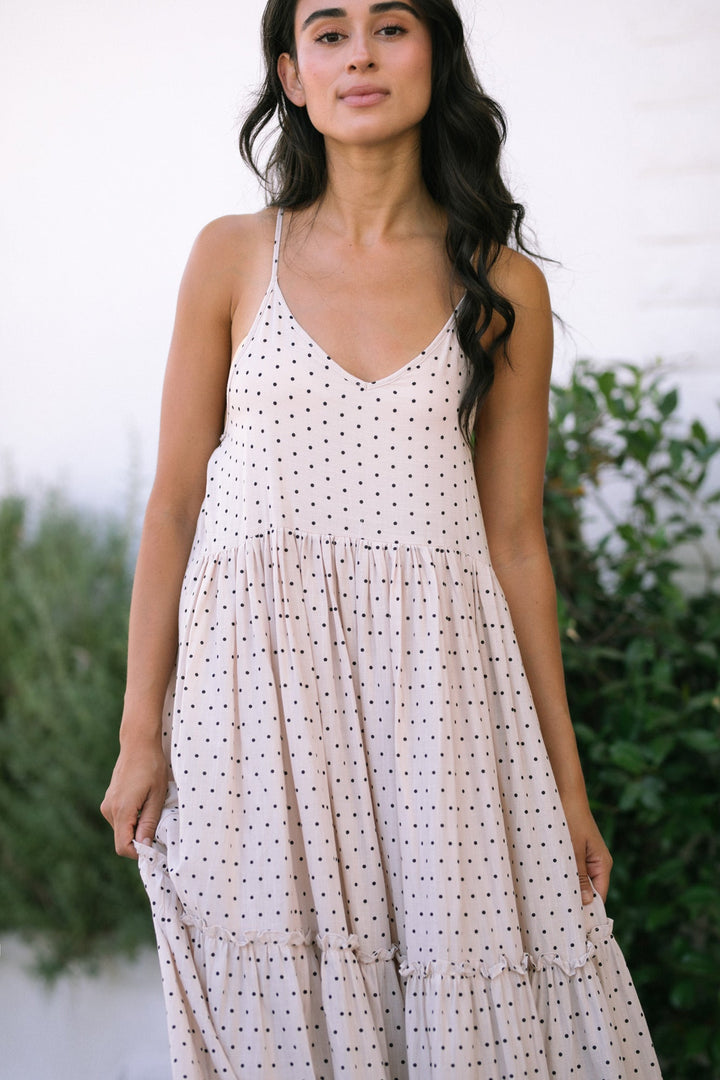 Jeanette Dotted Maxi Dress