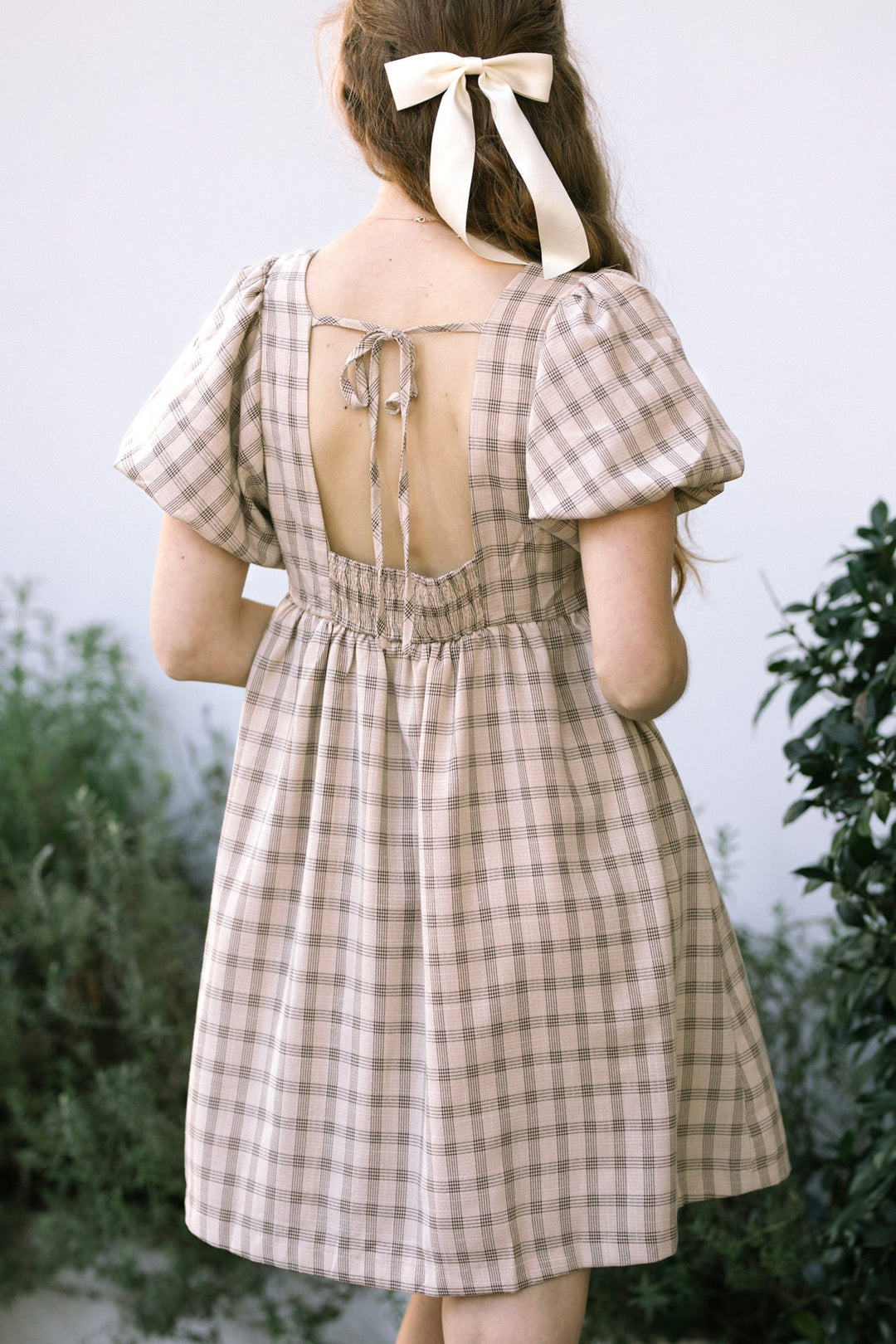 Rory Plaid Babydoll Mini Dress