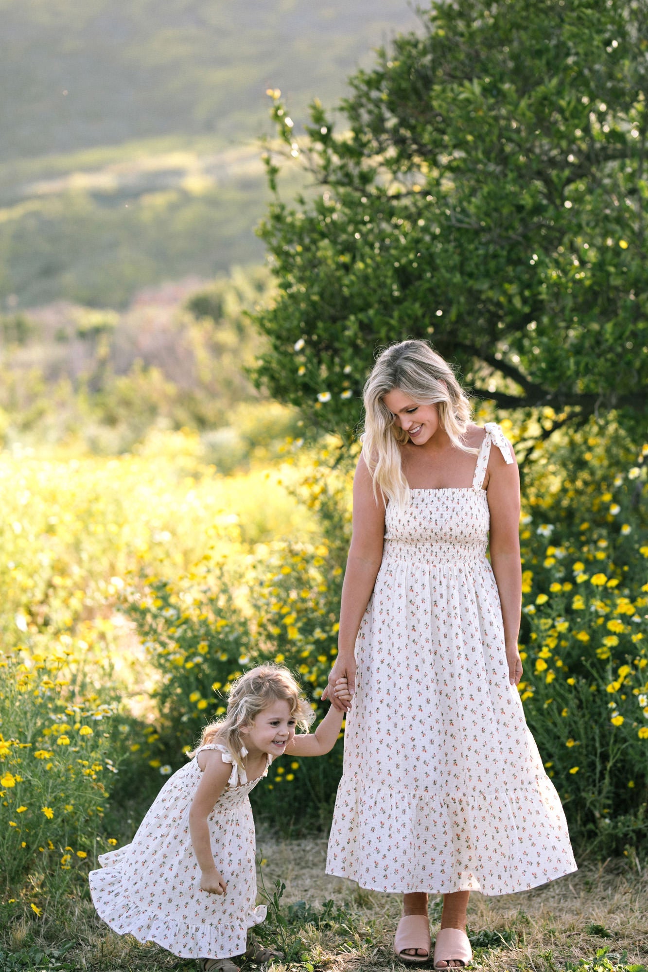 Lavender and shop yellow dress