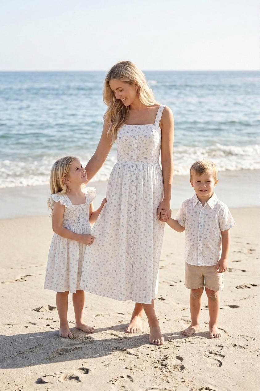 Jamie Floral Button Midi Dress