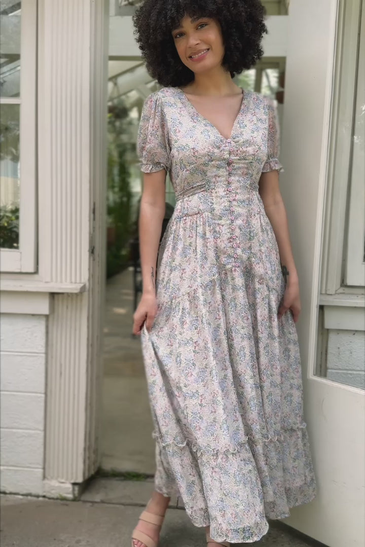 Annelise Buttoned Maxi Dress