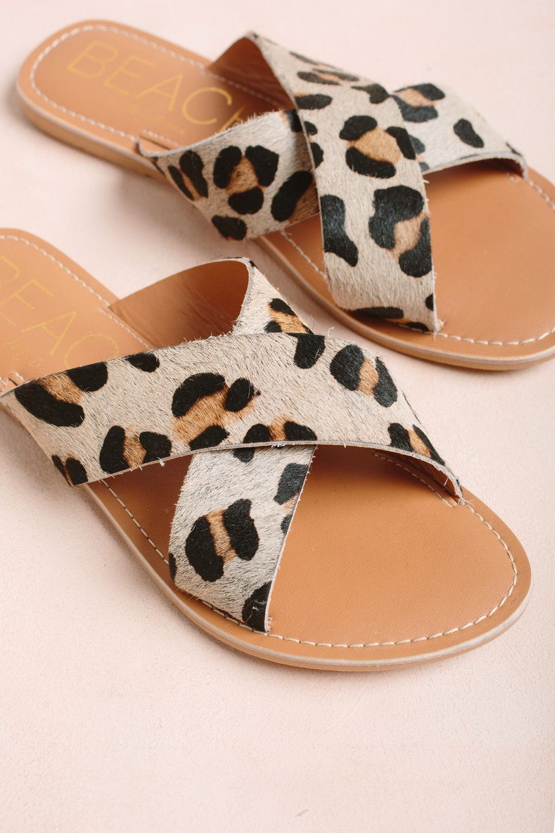 Matisse Pebble Sandals Shoes Morning Lavender Leopard/Cow Hair 6