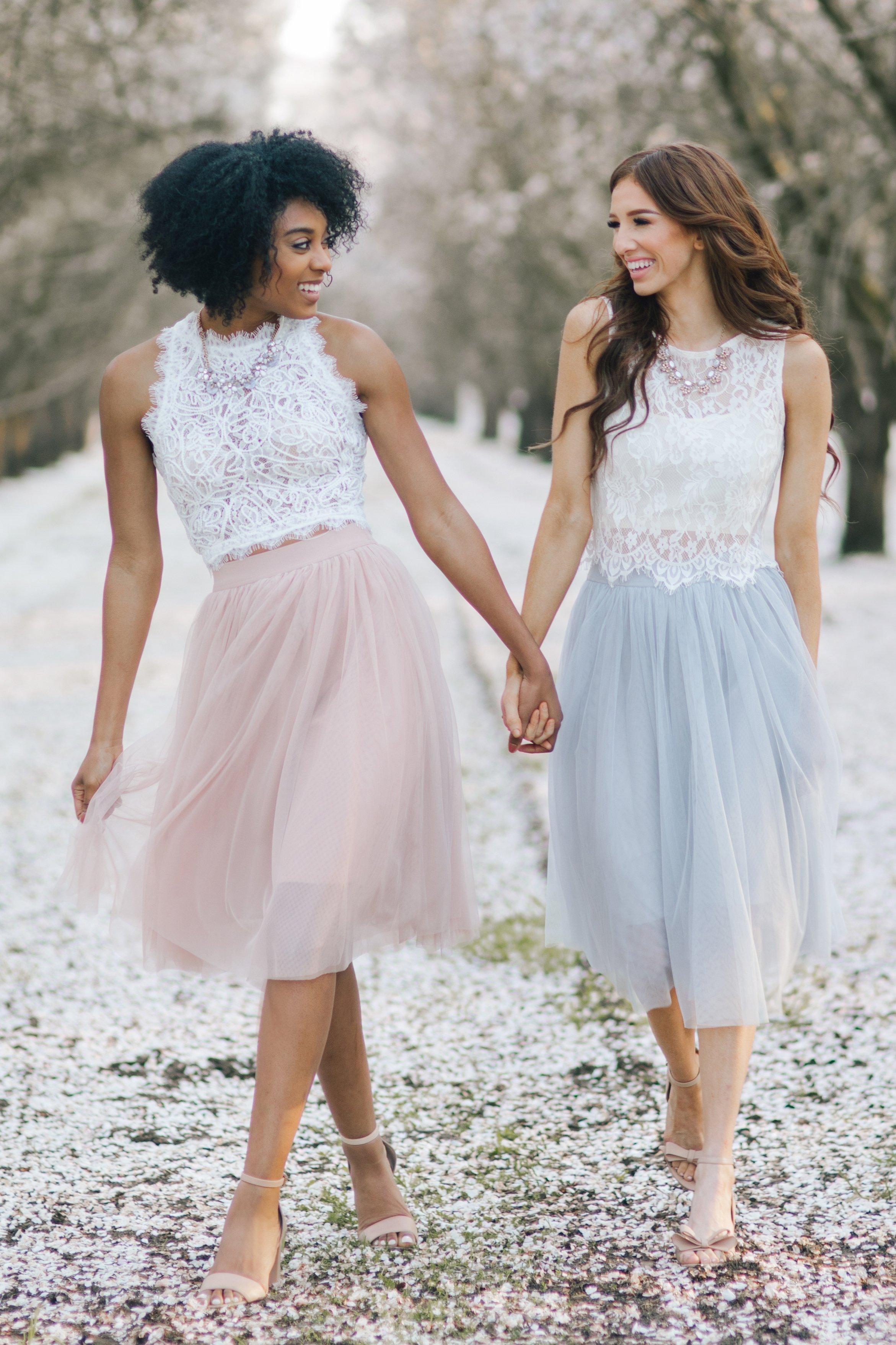 Cute Lace Tops, Bridesmaids Lace Tops - Morning Lavender – Tagged