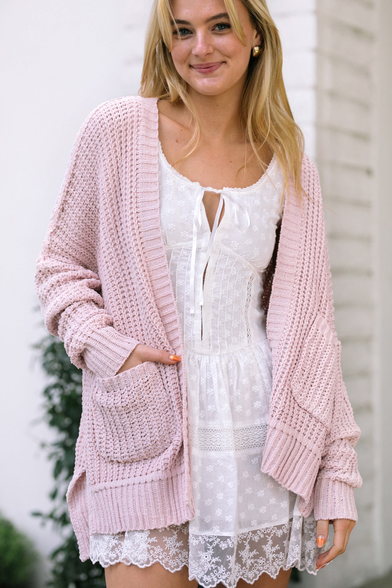 Arlo Pocket Knit Cardigan - Morning Lavender Boutique Cardigans