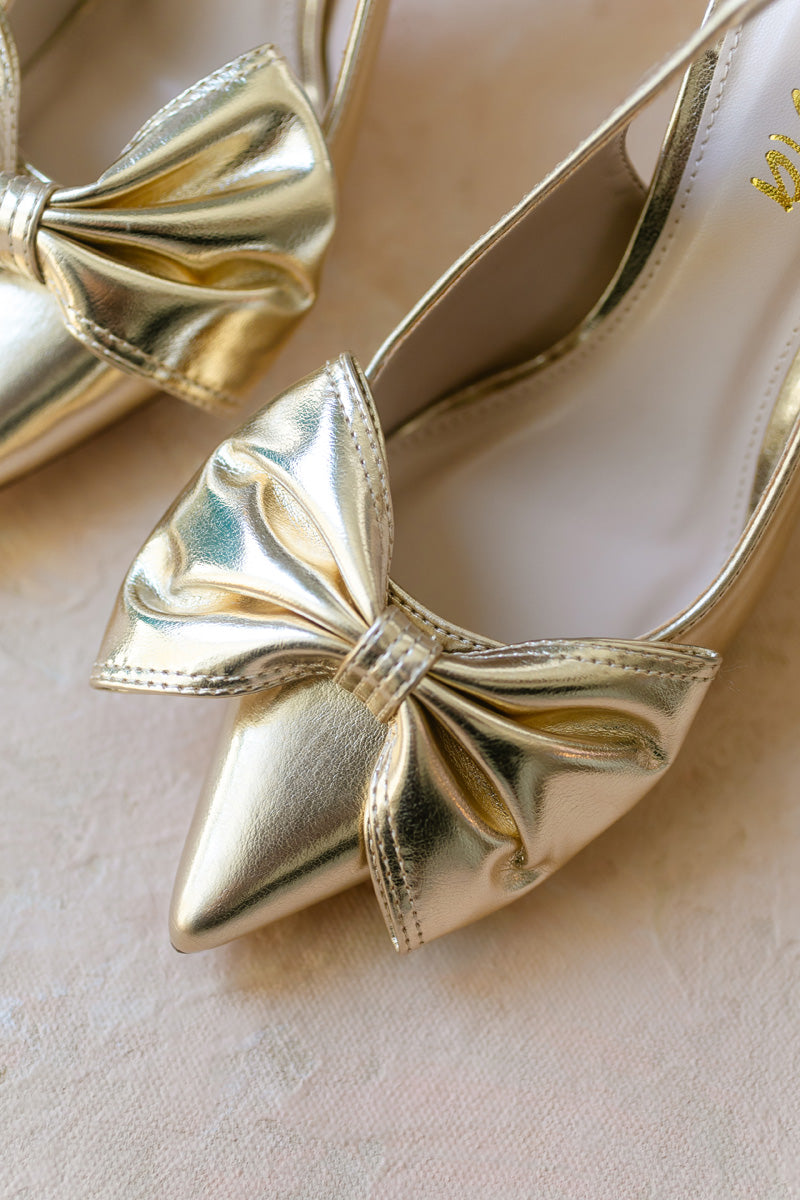 Silla Slingback Bow Heels