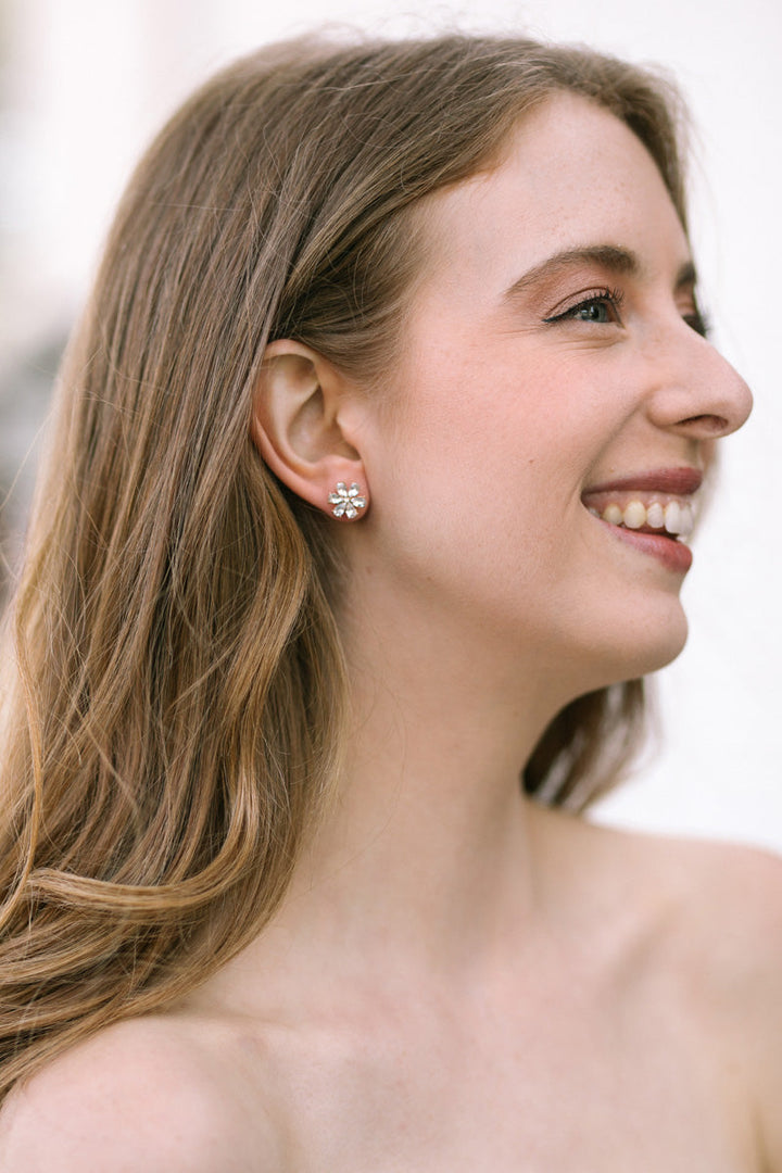 Heidi Flower Crystal Earrings