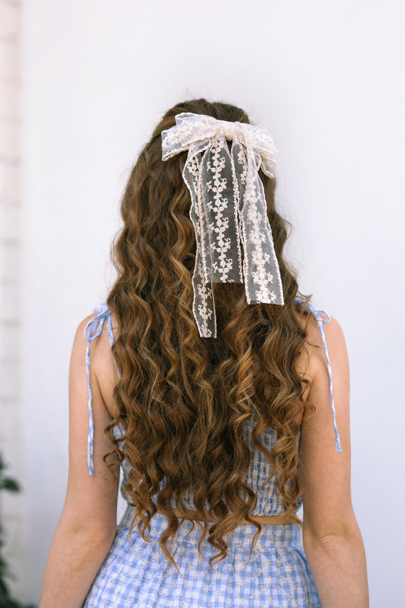 Abigail Lace Bow Hair Clip