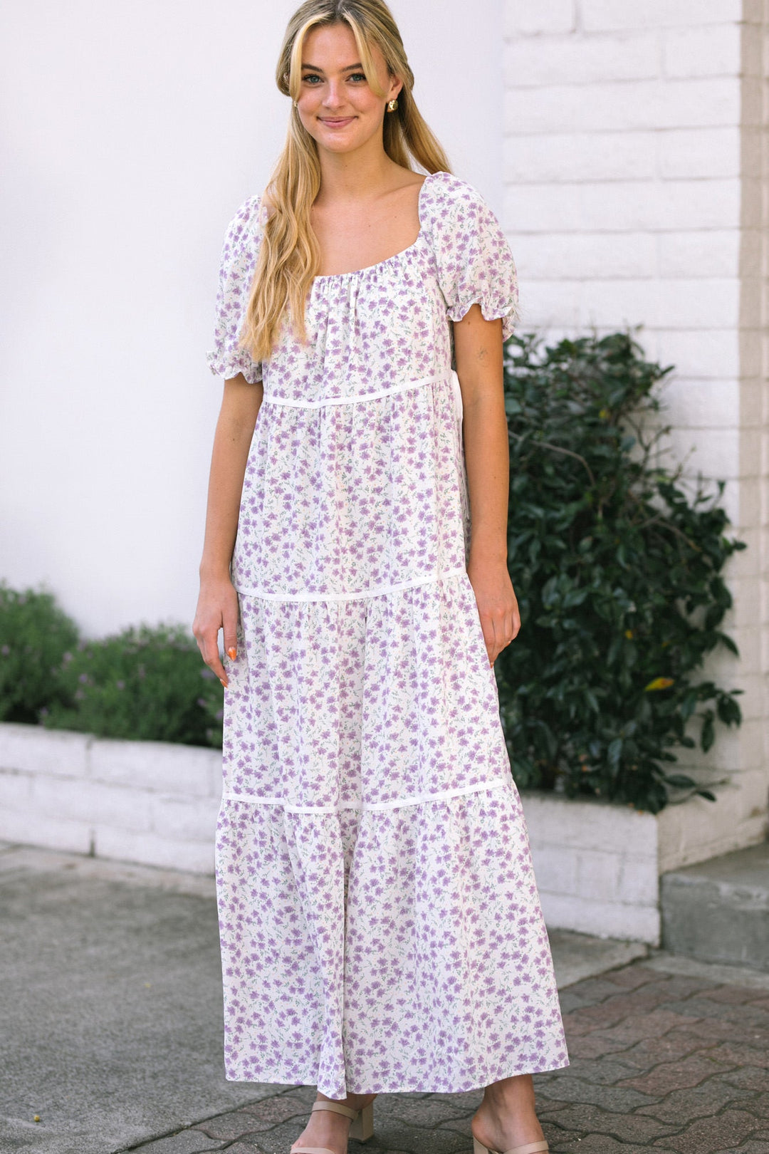 Brittany Bow Tiered Dress