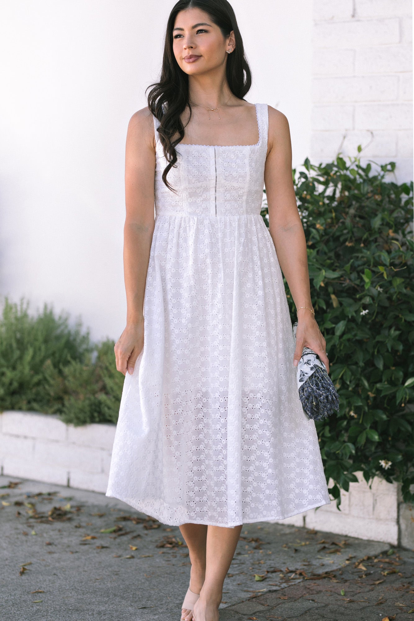 Addison Eyelet Midi Dress