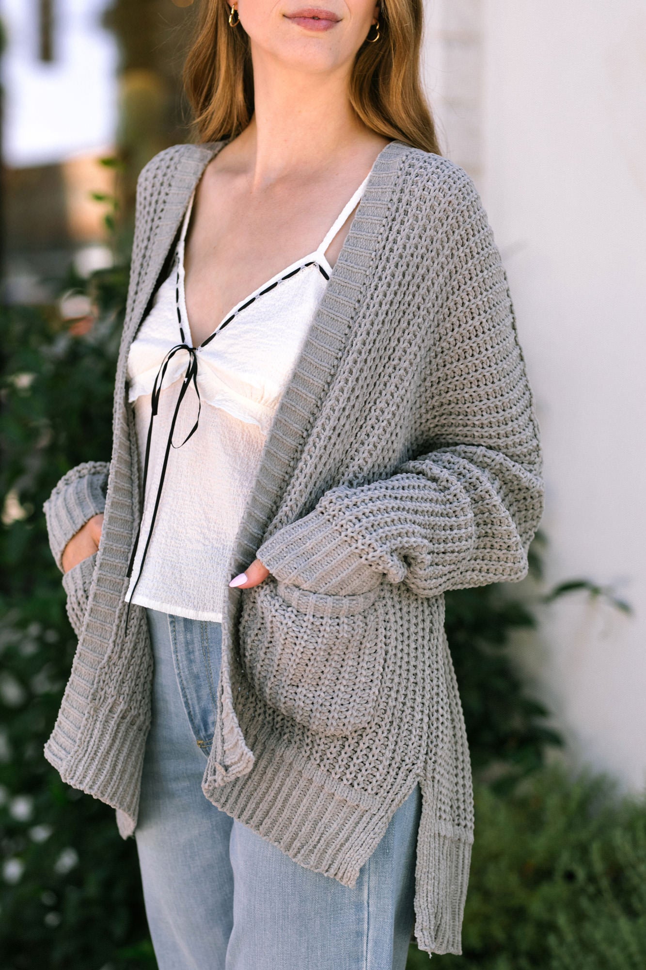 トップス 24AW Sefr ARLO CARDIGAN Arlo Pocket Knit Cardigan - Morning Lavender Boutique Cardigans
