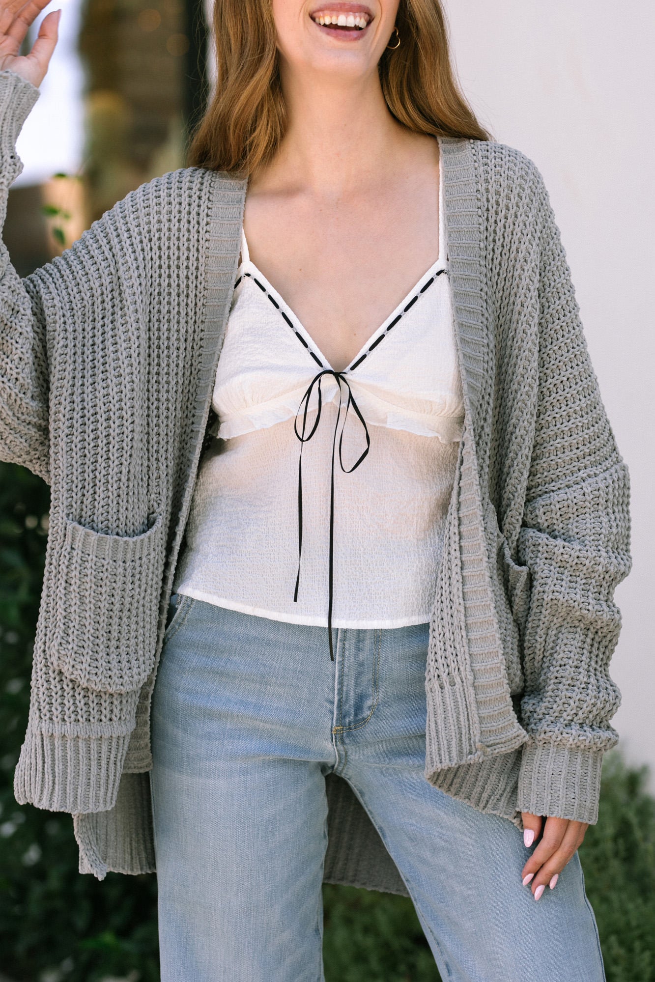 very brain ♡ boa pocket cardigan Arlo Pocket Knit Cardigan - Morning Lavender Boutique Cardigans