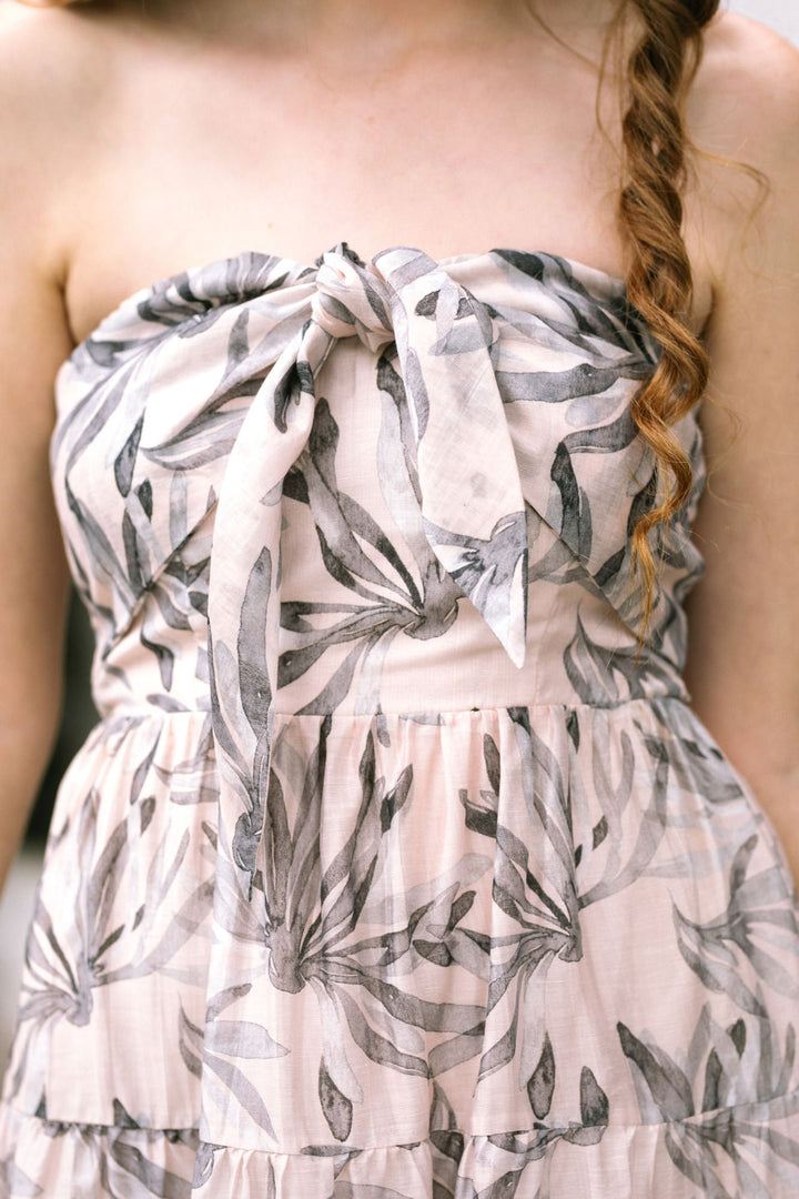 Ashley Strapless Midi Dress