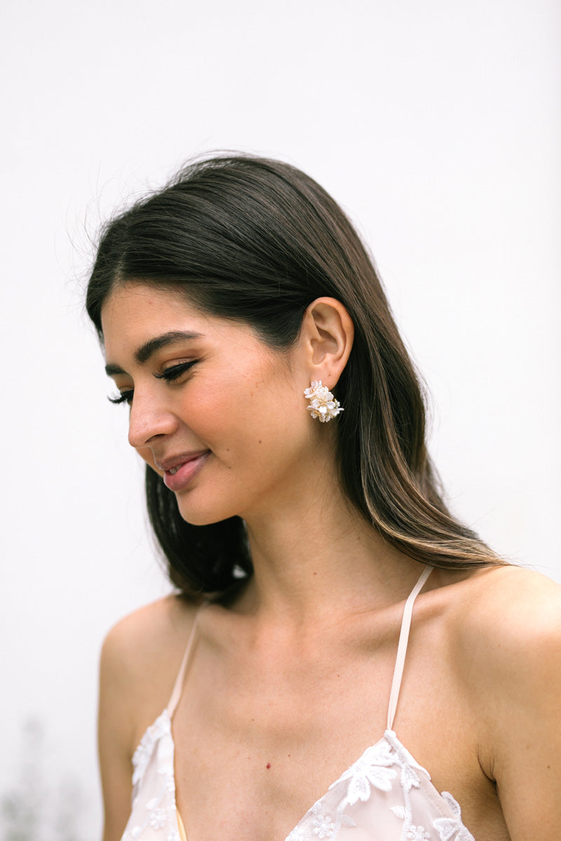 Tasha Flower Statement Earrings