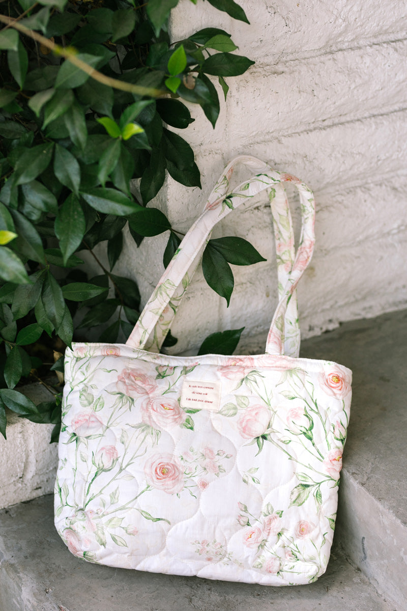 Rebecca Floral Quilted Tote