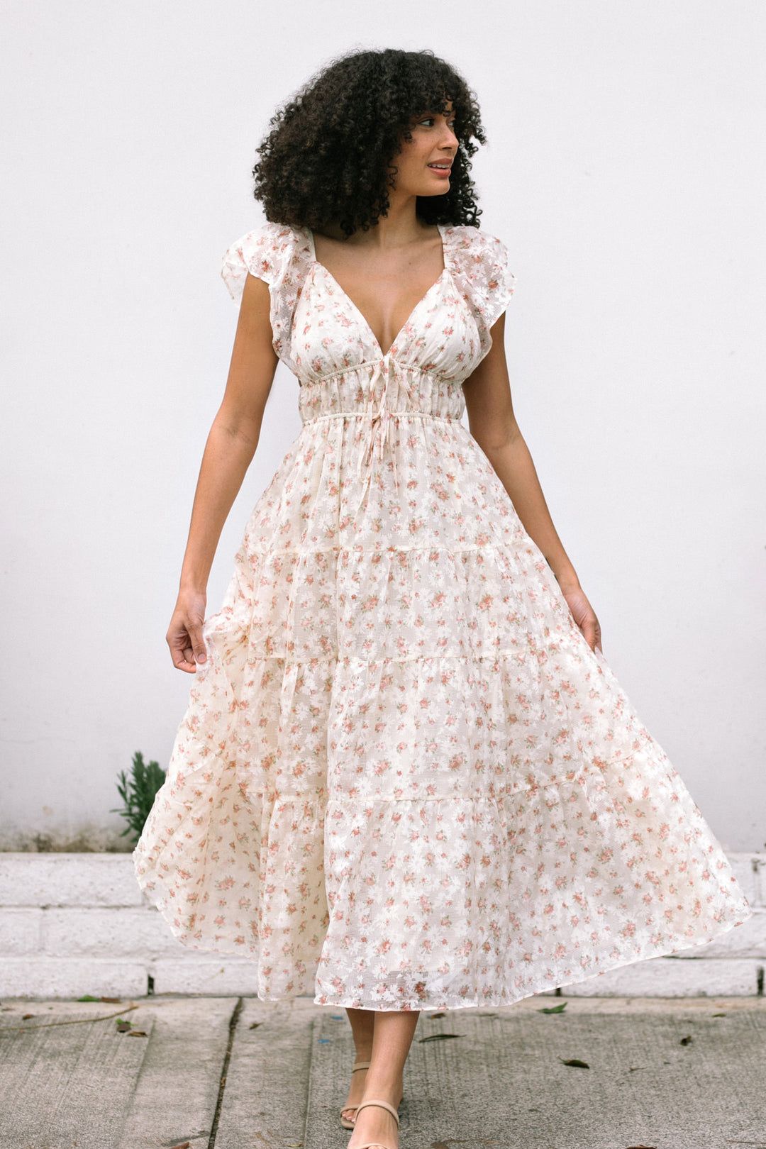 vintage mother of the bride dresses tea length A-Line/Princess Scoop Jacquard Mother of the Bride Dresses Floral Short Sleeves Tea-Length Beading, As Pic