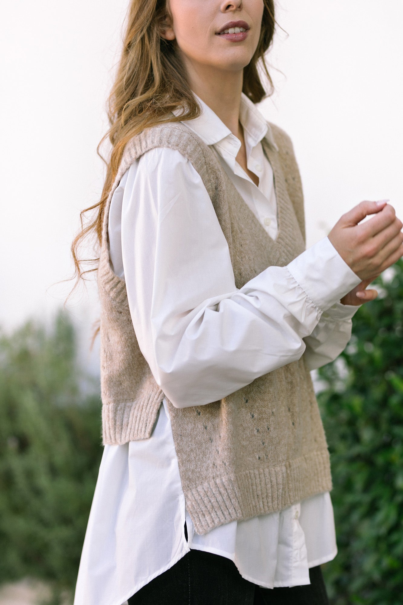 Agatha Layered Vest Shirt