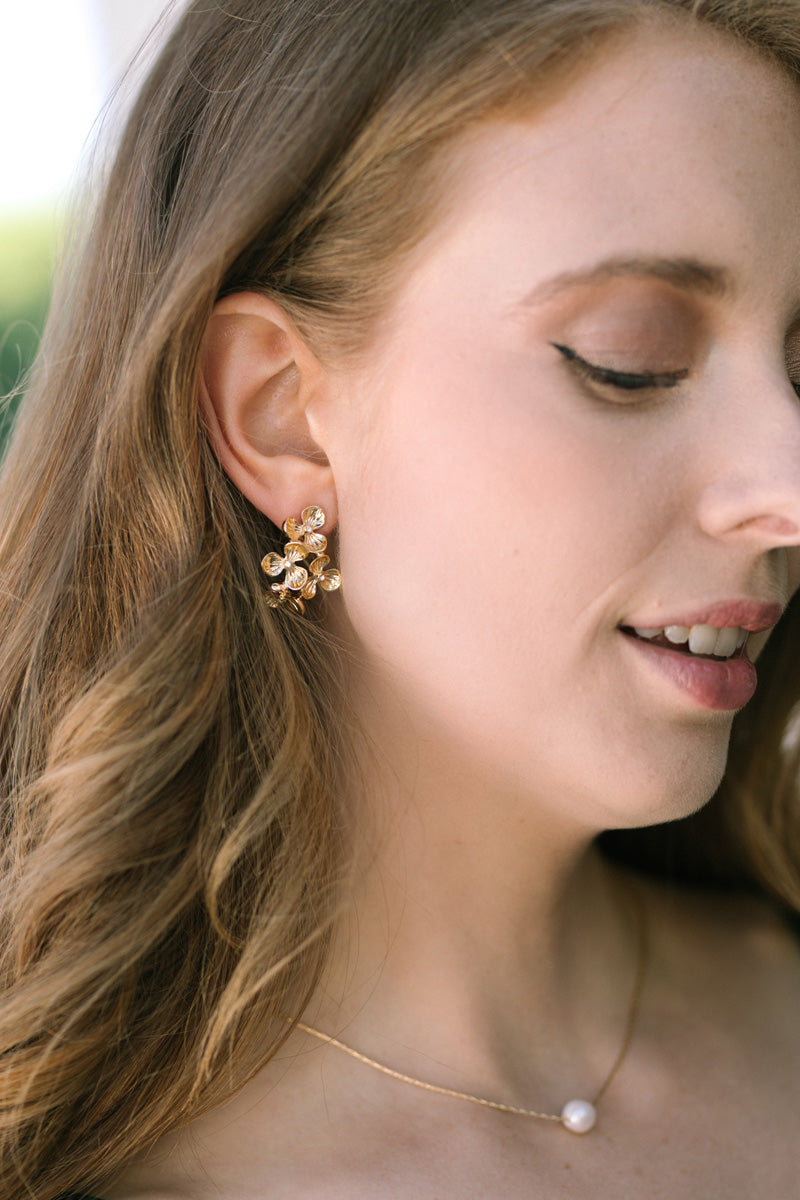 Maya Flower Cluster Earrings