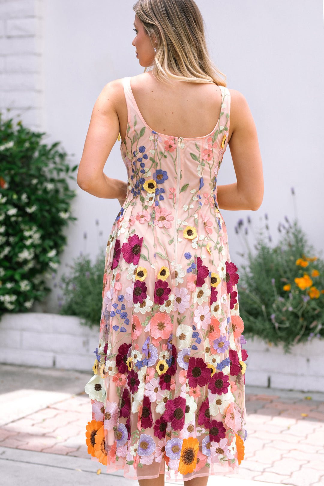 Anastasia Floral Midi Dress - Morning Lavender Boutique Dresses Anastasia Floral Midi Dress - Morning Lavender Boutique Dresses