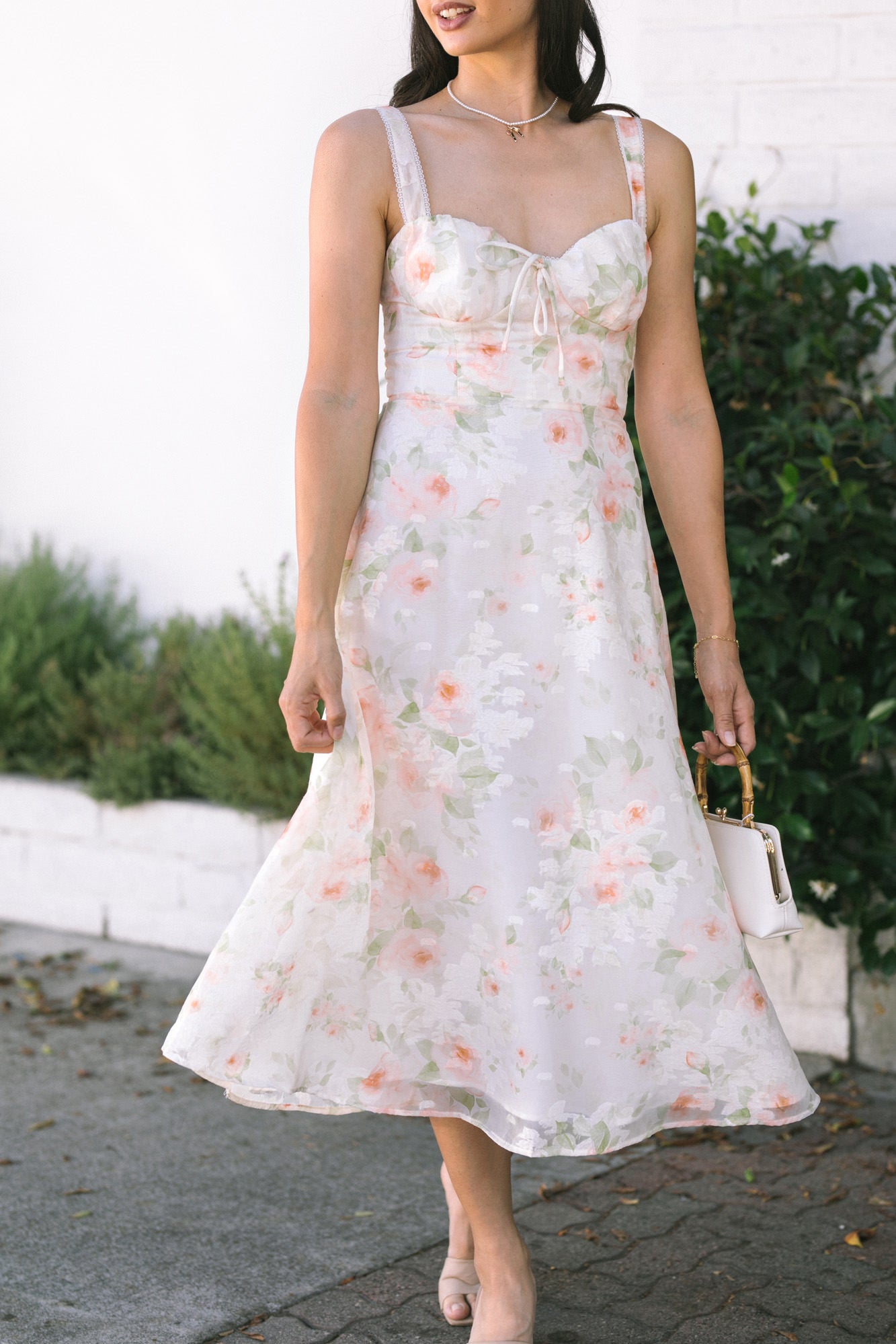 Floral sweetheart dress hotsell