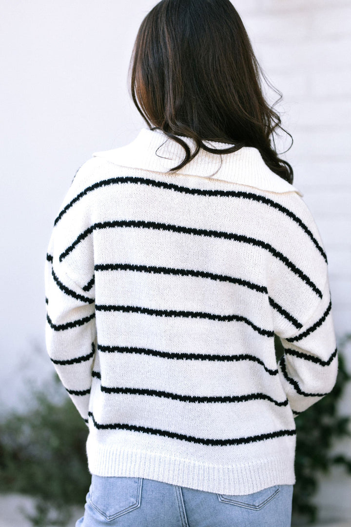 Asher Collared Buttoned Sweater
