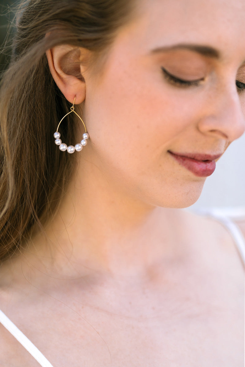 Jane Teardrop Pearl Earrings