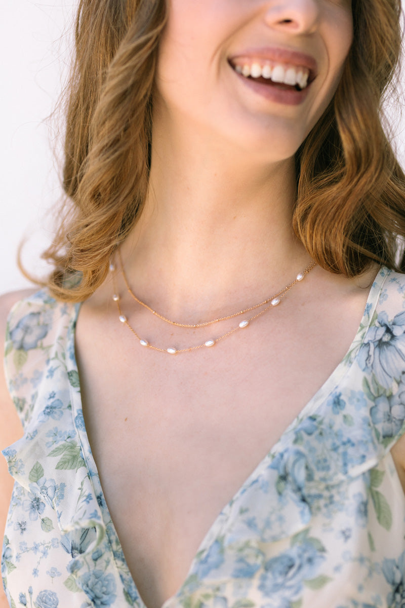 Fiona Pearl Layered Necklace