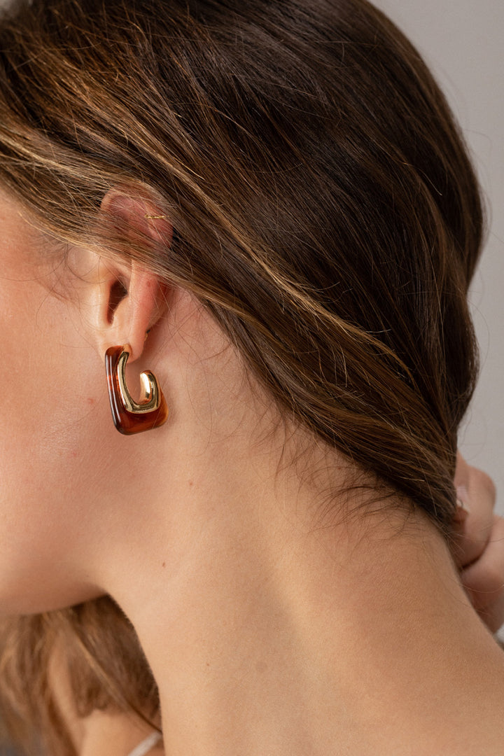 Riley Acrylic Rectangular Earrings