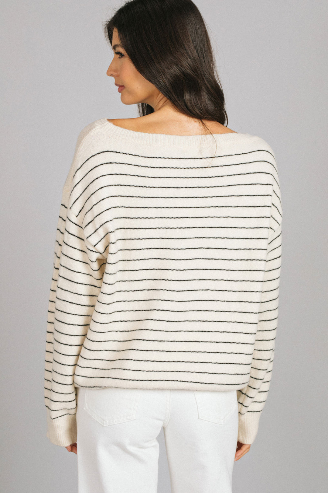 Justine Boatneck Striped Sweater
