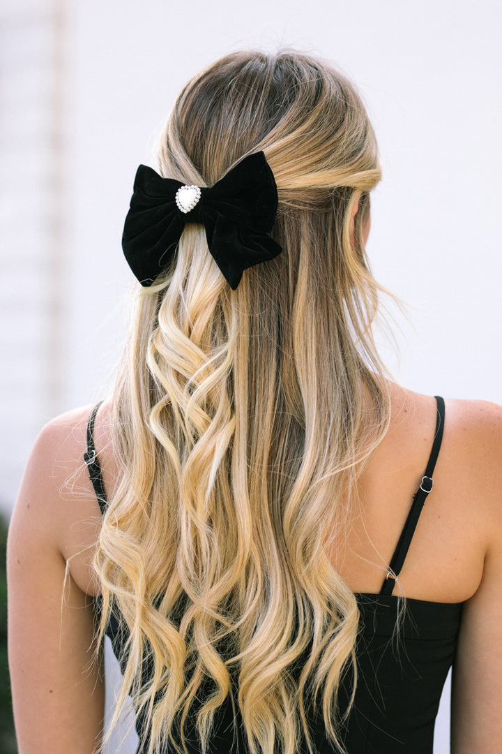 Stella Velvet Bow Hair Clip