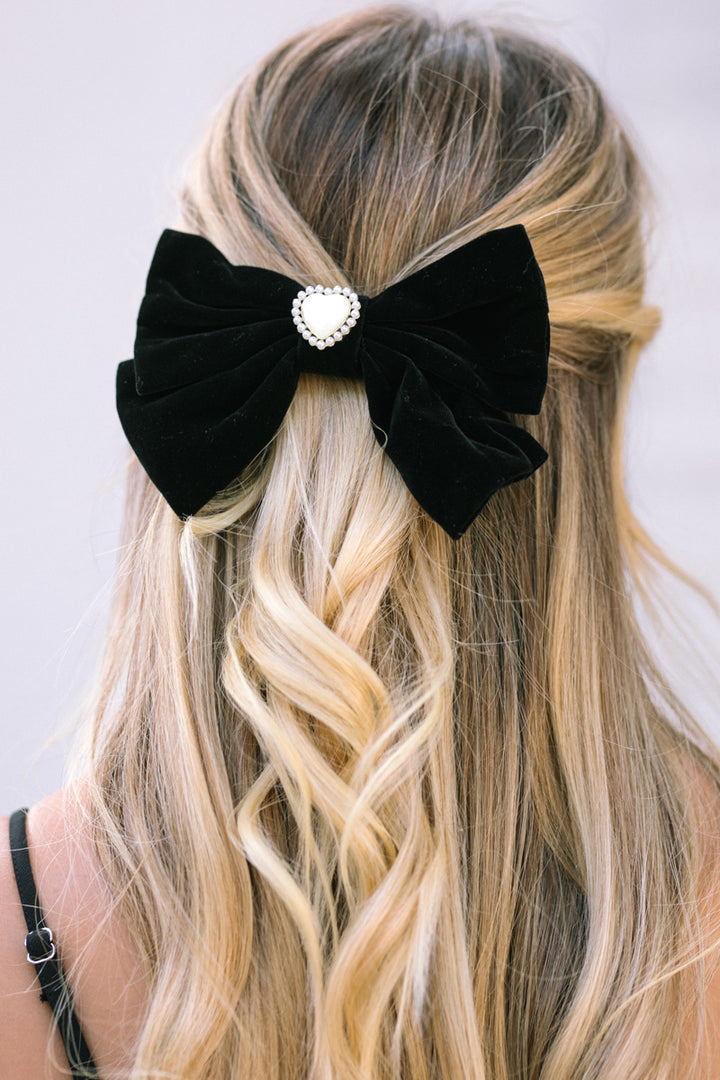 Stella Velvet Bow Hair Clip