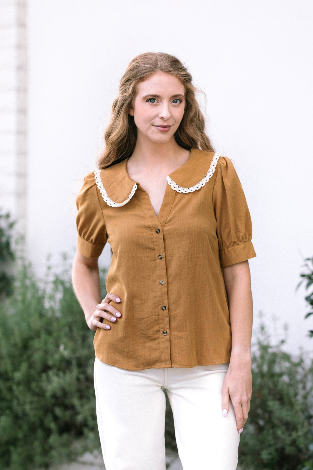 Allison Collared Buttoned Blouse