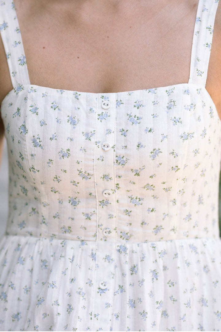 Jamie Floral Button Midi Dress