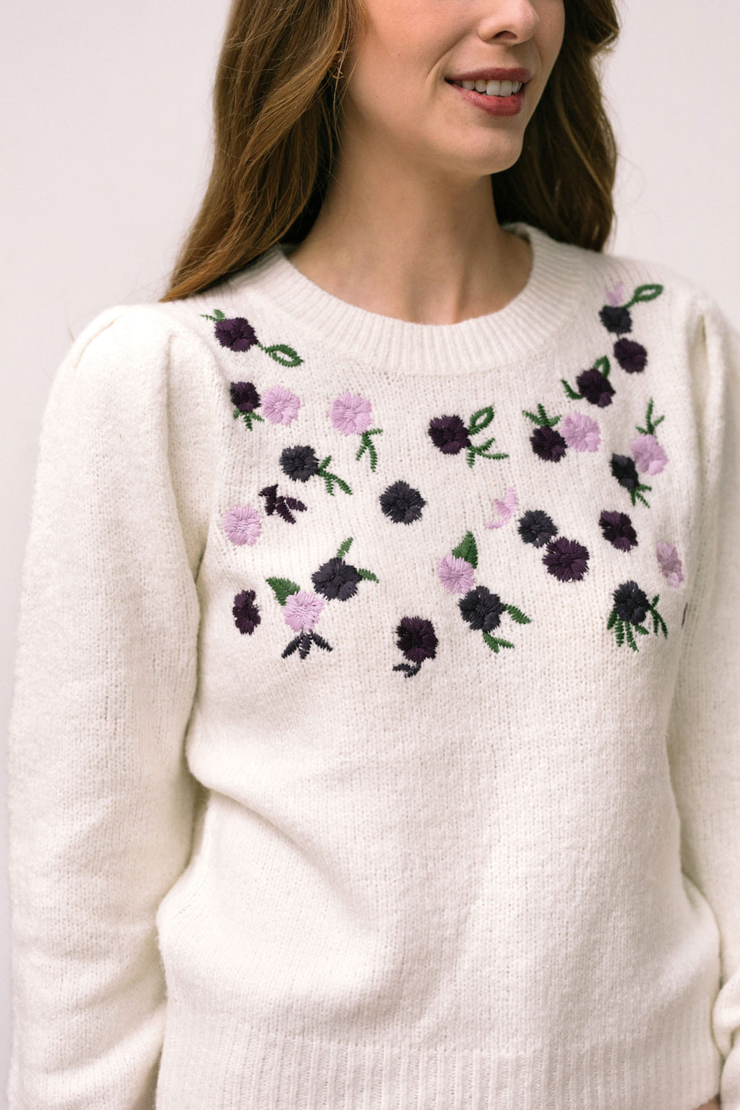 Brinley Floral Embroidered Sweater