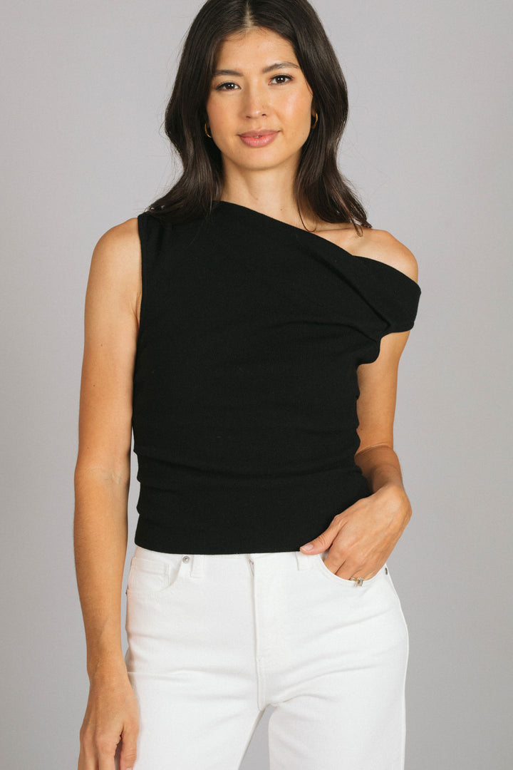 Astrid Asymmetrical Knit Top