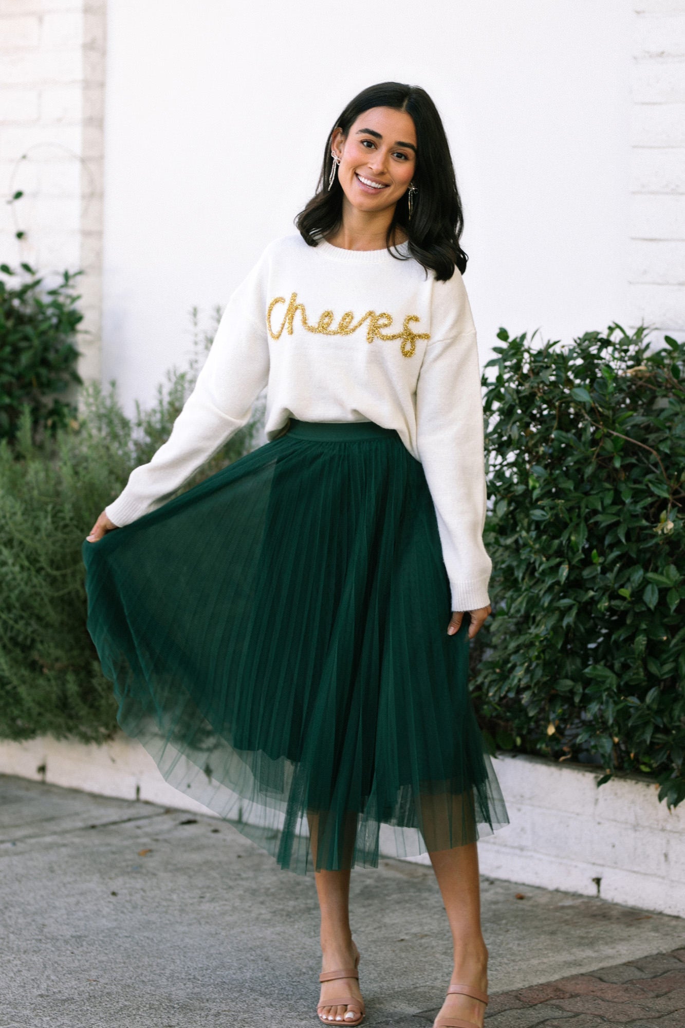 Candice Cheers Knit Sweater - Morning Lavender Boutique Sweaters