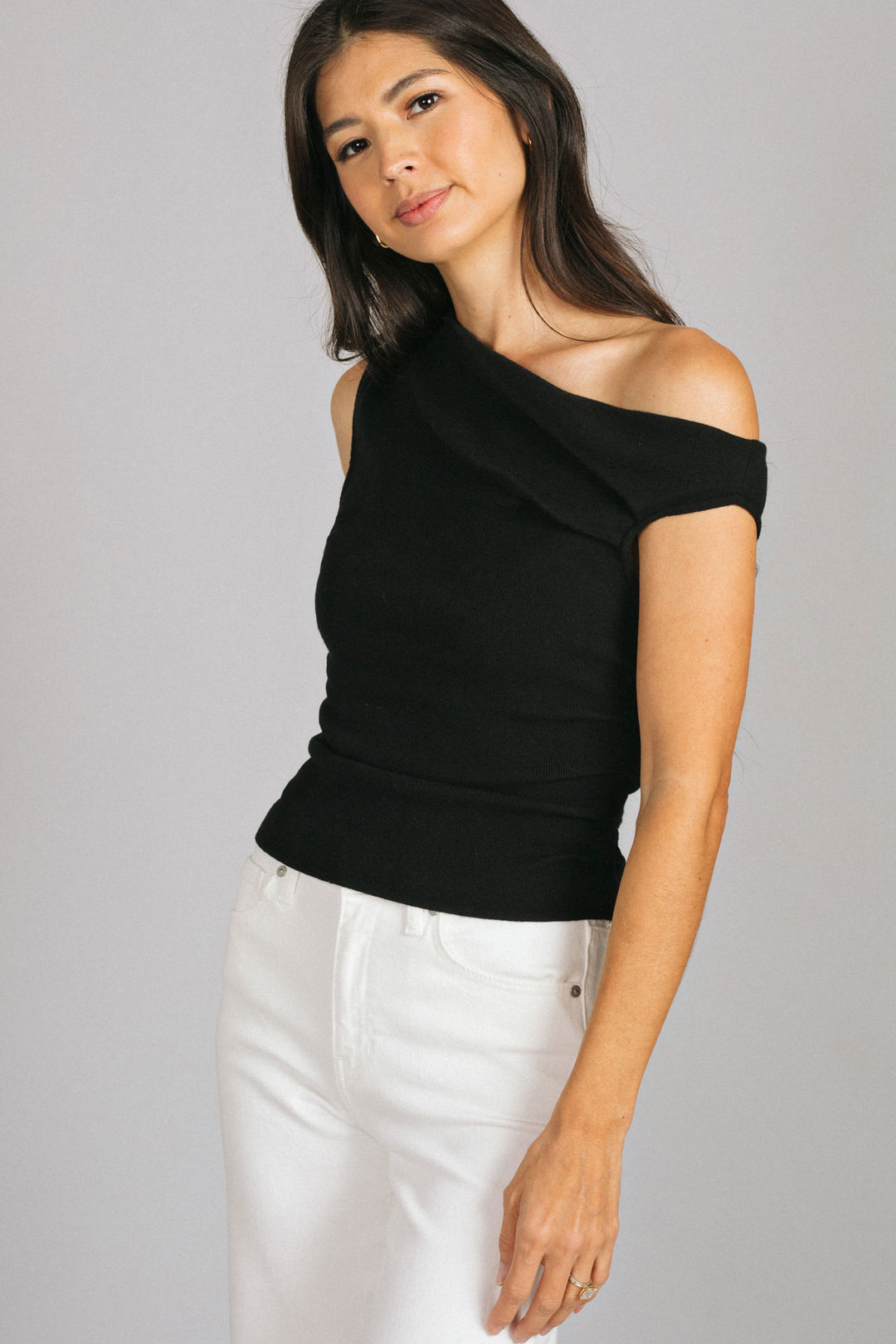 Astrid Asymmetrical Knit Top