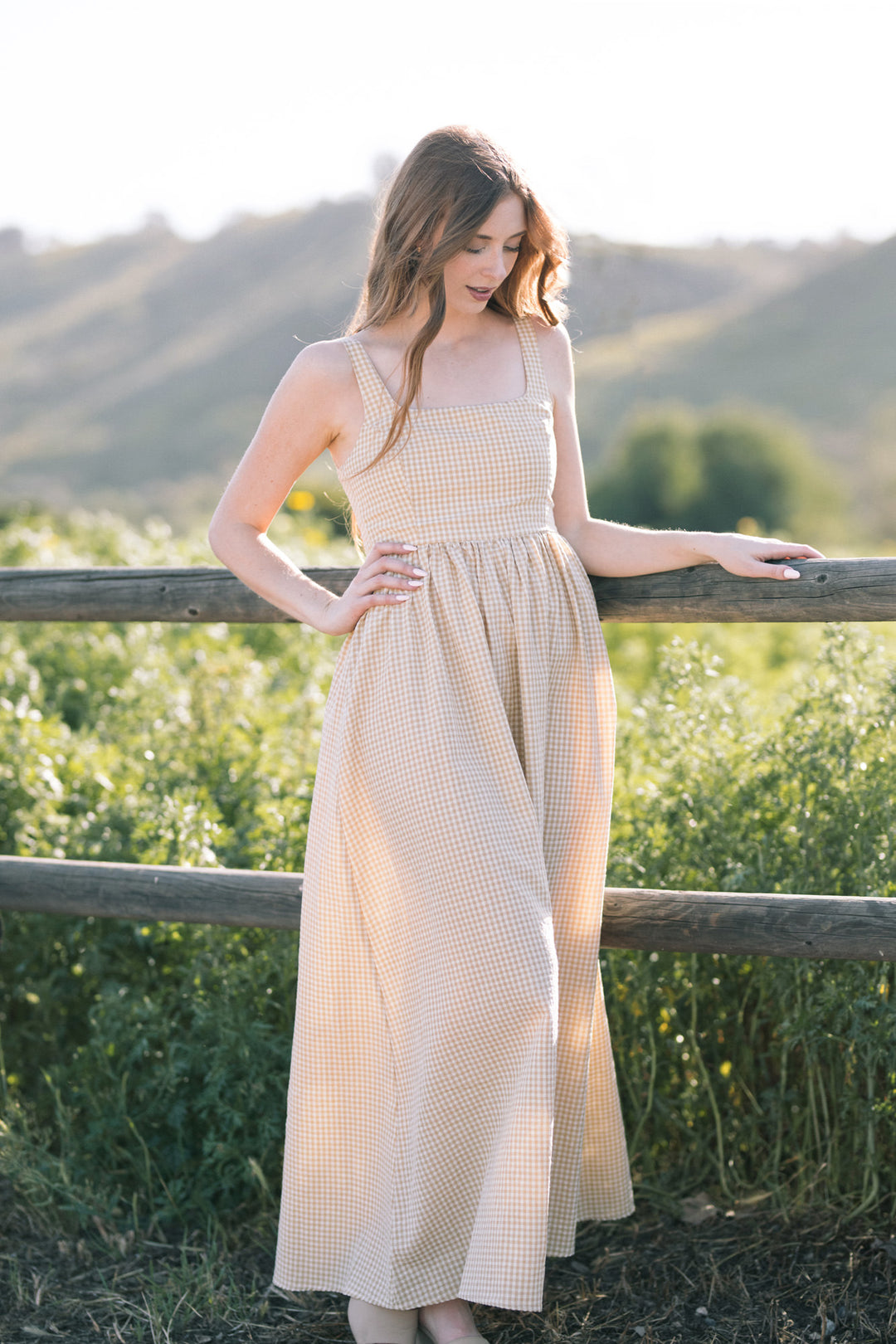 Dani Gingham Maxi Dress - Morning Lavender Boutique Dresses Dani Gingham Maxi Dress - Morning Lavender Boutique Dresses