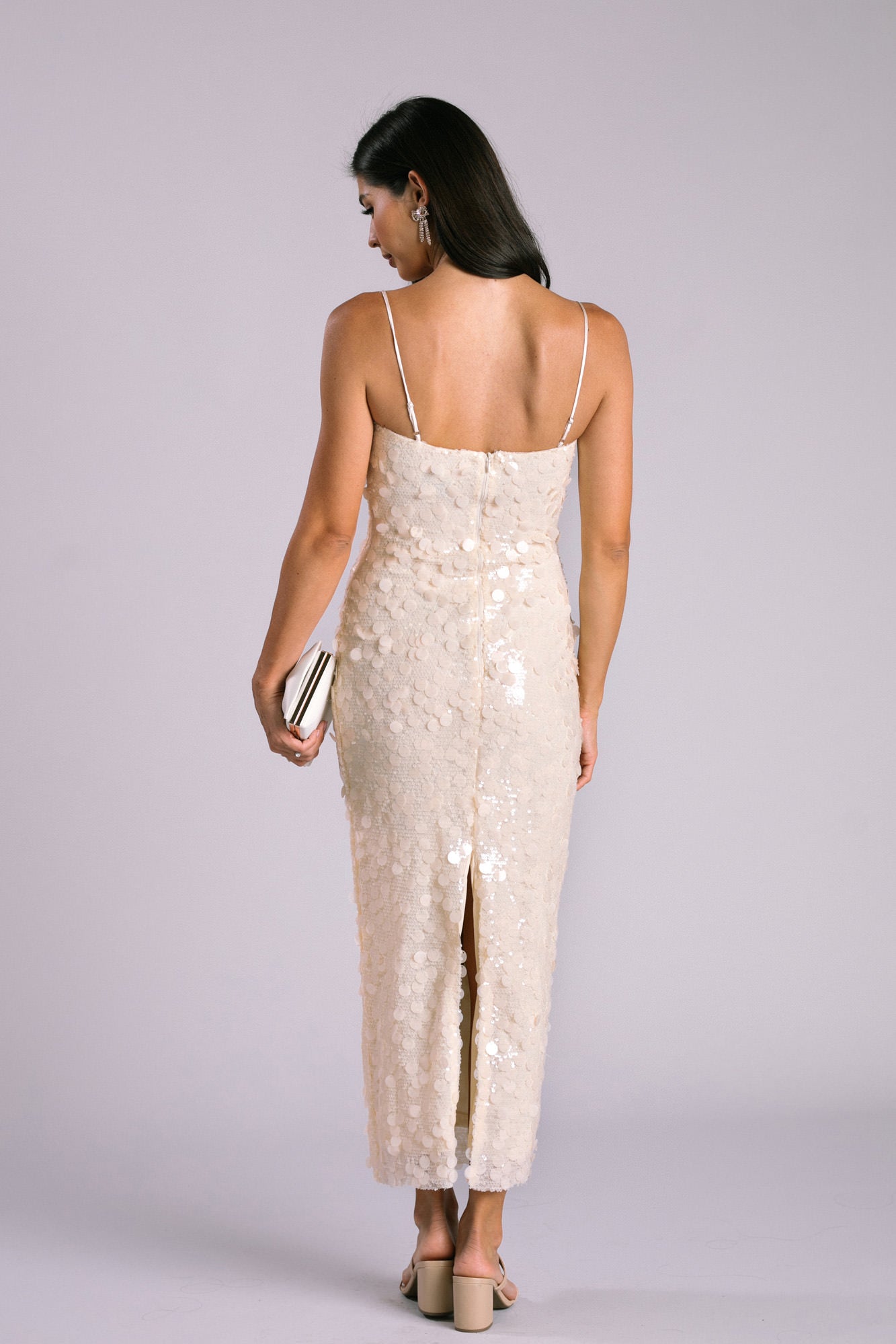 Charlize Sequin Maxi Dress - Morning Lavender Boutique Dresses