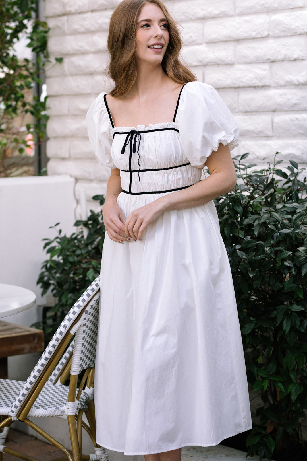 Bridget Contrast Midi Dress