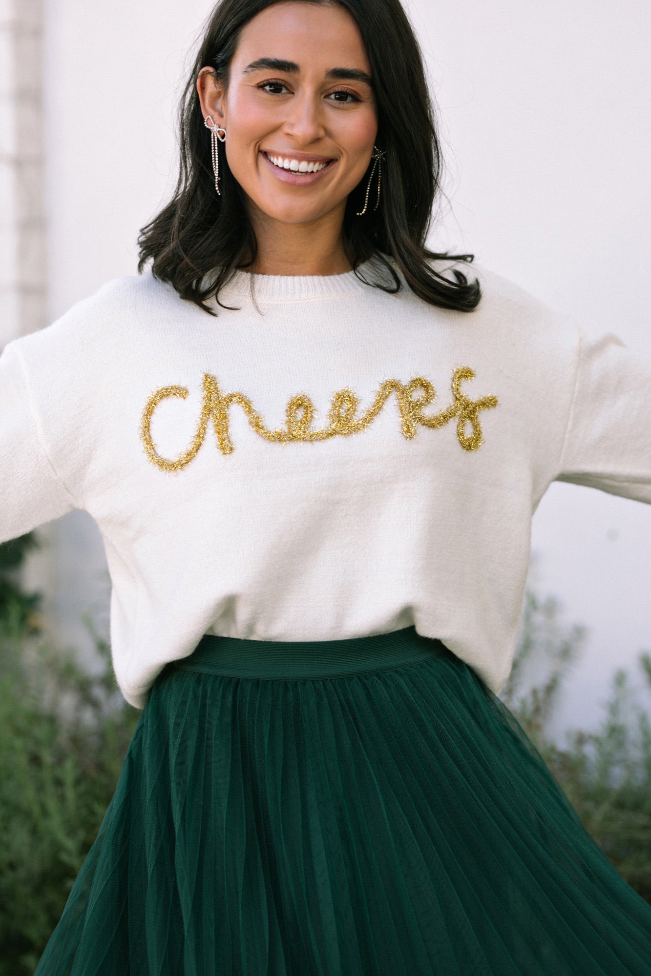 Candice Cheers Knit Sweater - Morning Lavender Boutique Sweaters