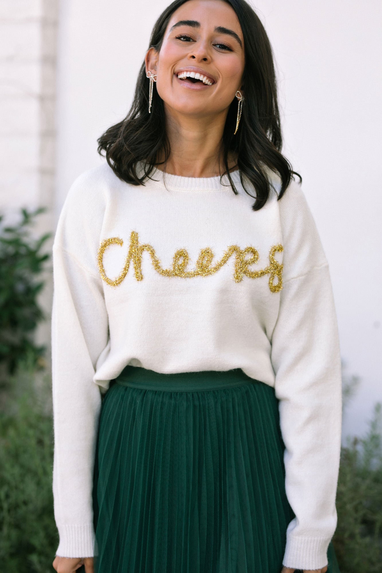 Candice Cheers Knit Sweater - Morning Lavender Boutique Sweaters