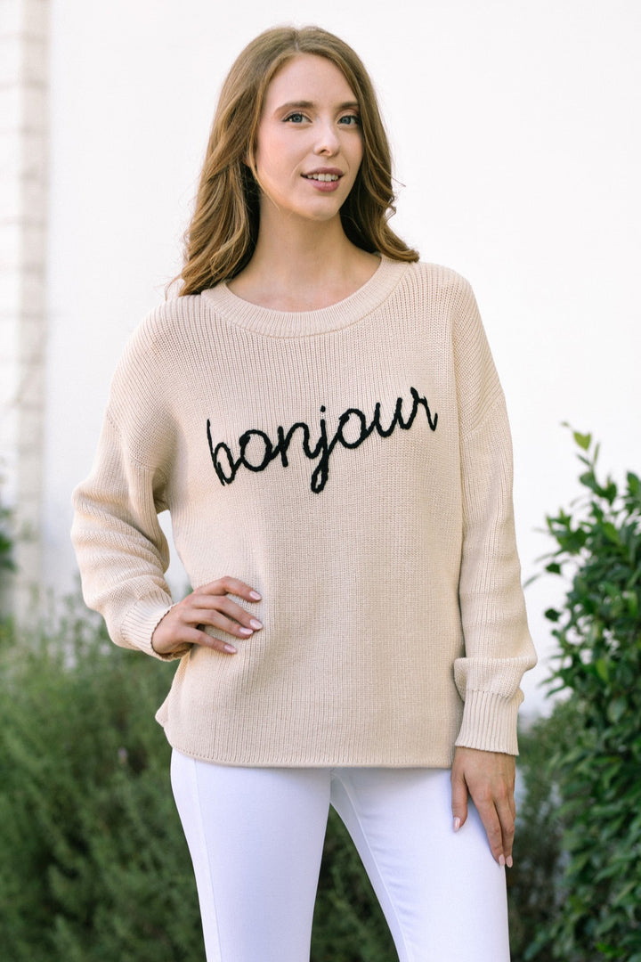 Bonnie Bonjour Oversized Sweater