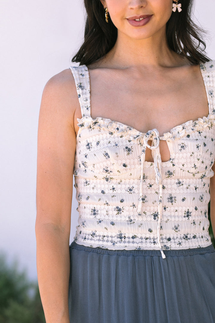 Arielle Floral Ruffled Tank