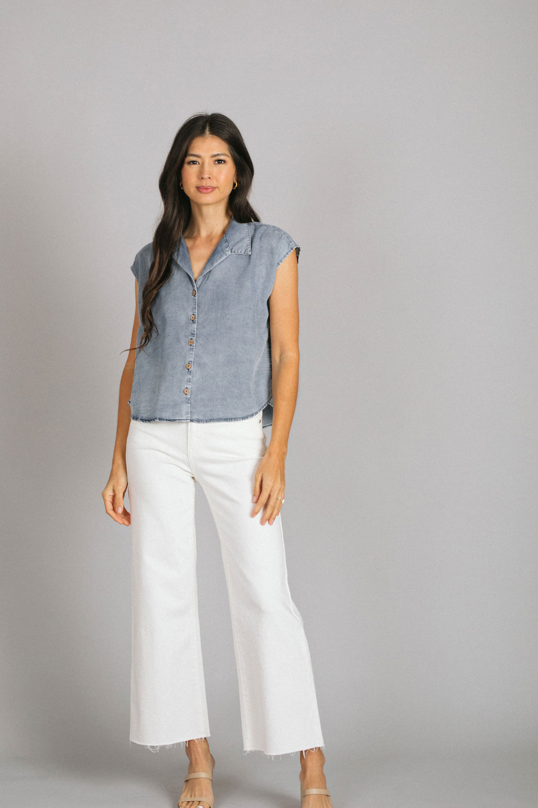 Wren Collared Button Down Top