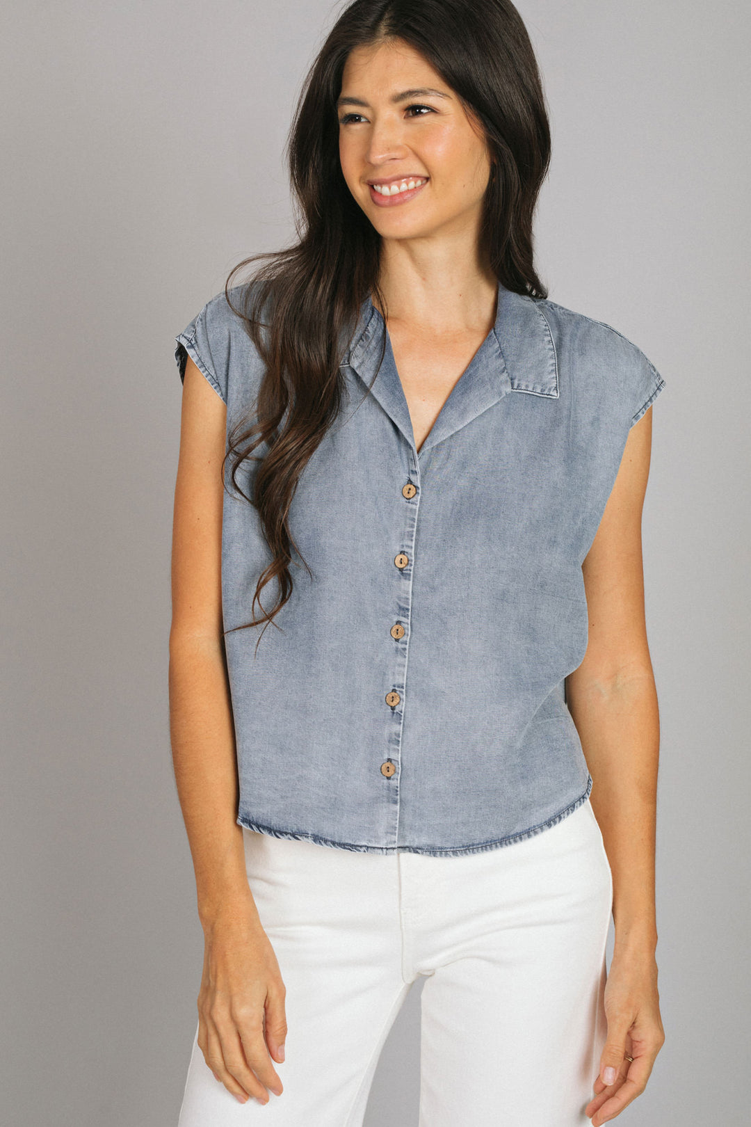 Wren Collared Button Down Top