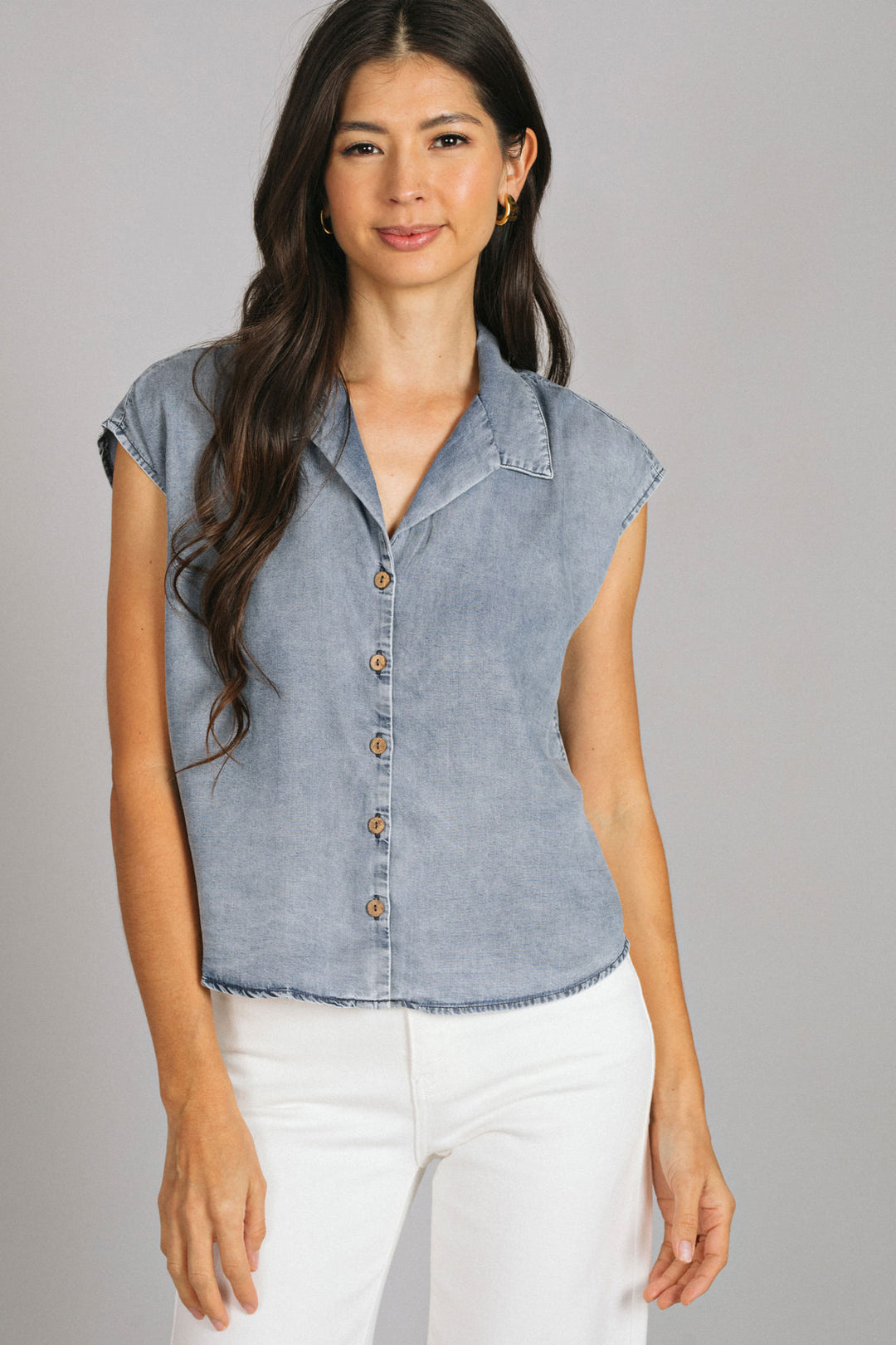 Wren Collared Button Down Top